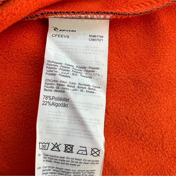 Rip Curl Anti Series Jacket Men's Small Gray Wind & Rain Repellent Full Zip Coat - Picture 11 of 12